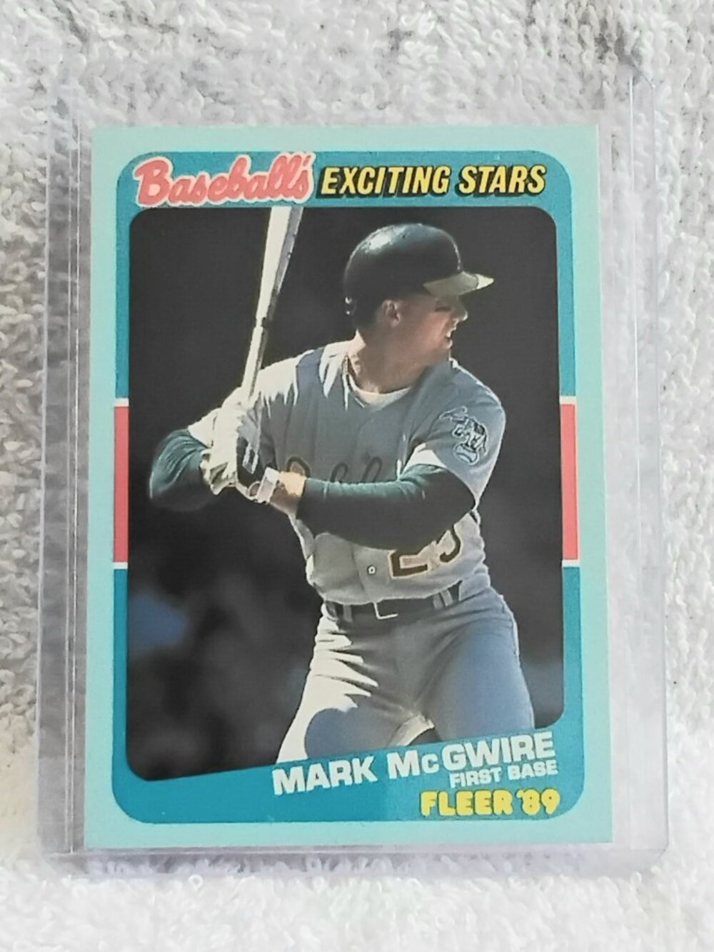 5/$20 Mint 1989 Fleer Mark McGwire Baseball's Exciting Stars MLB Card 32!!
